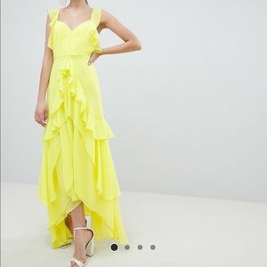 In Packaging Asos Ruffle Maxi Dress